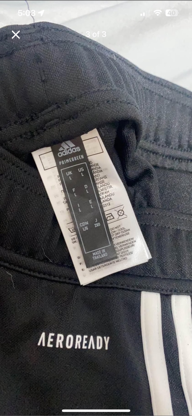 Adidas AEROREADY Track Pants - Size L - photo 3