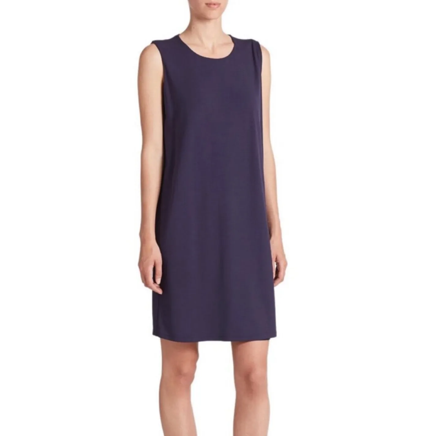 Eileen Fisher Navy Sleeveless Dress thumbnail