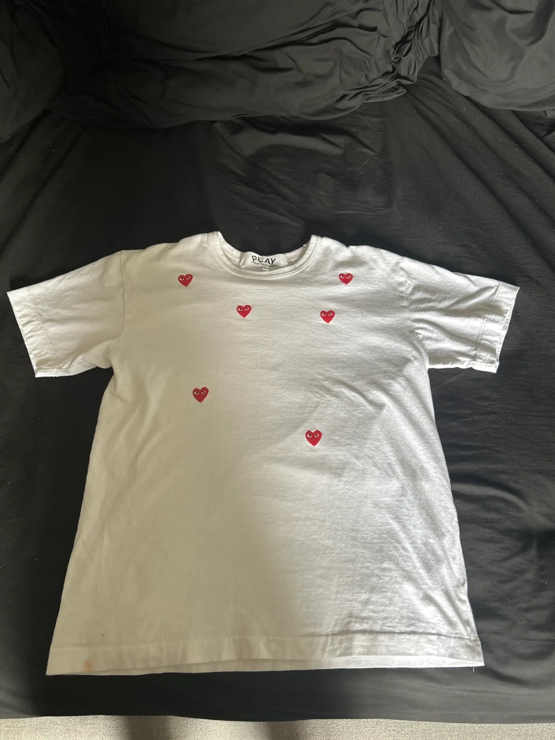 Comme des Garçons PLAY White T-Shirt - Size L thumbnail