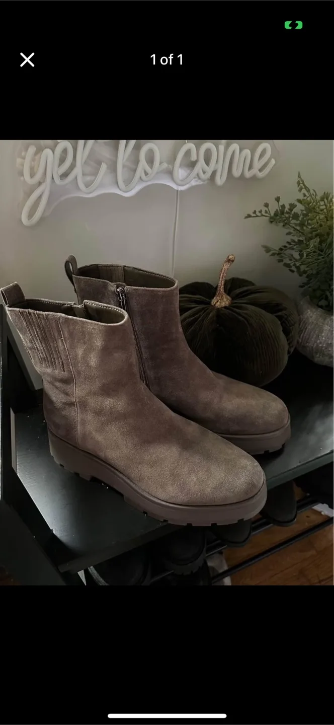 Brown Suede Ankle Boots thumbnail