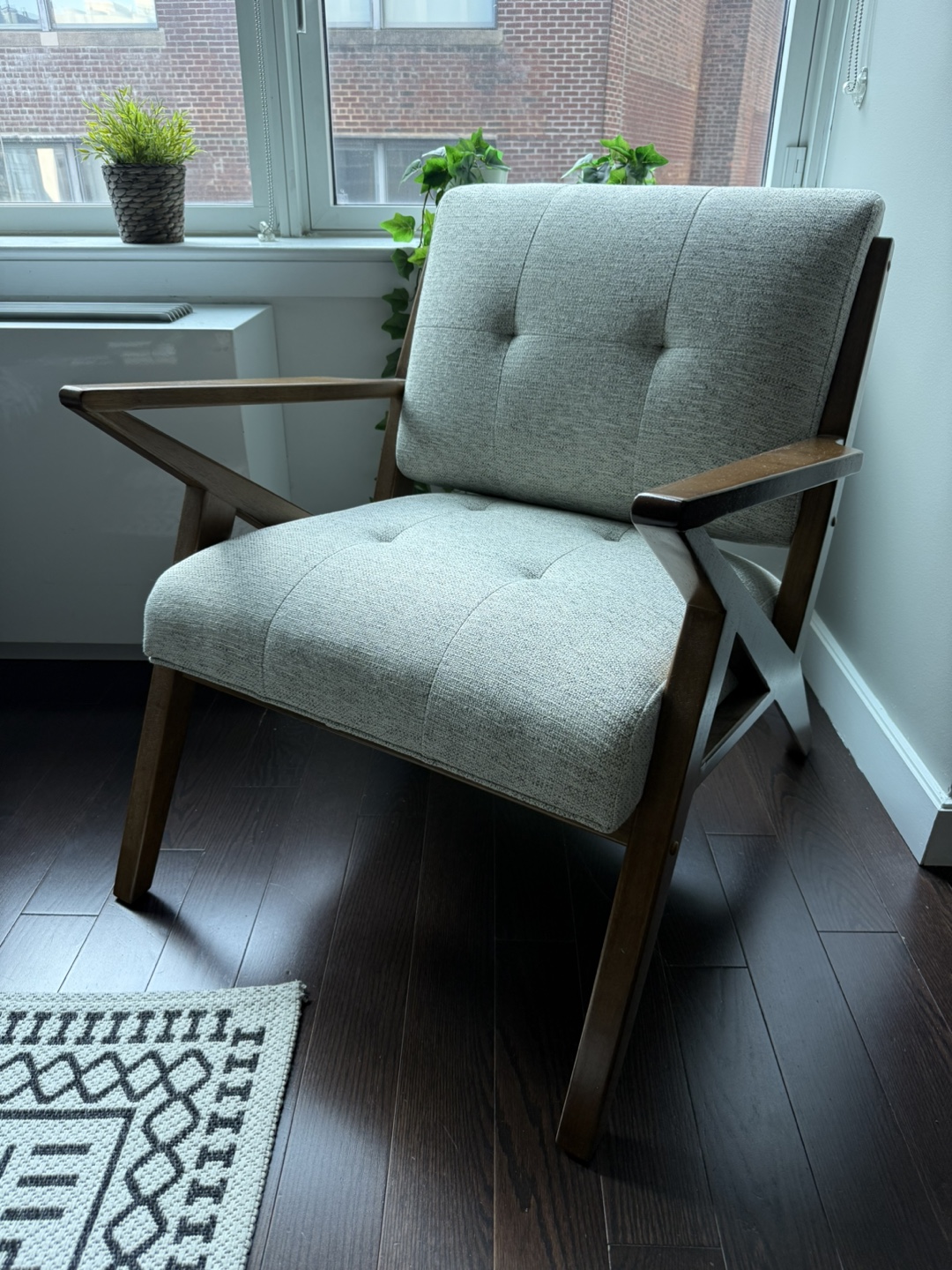 Accent Chair - Light Gray - photo 5