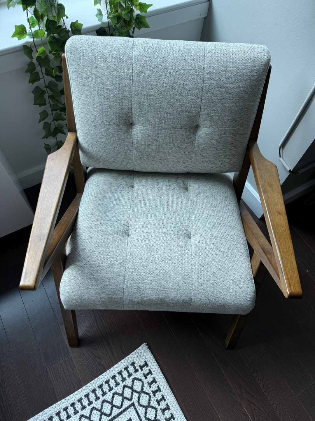 Accent Chair - Light Gray - photo 3