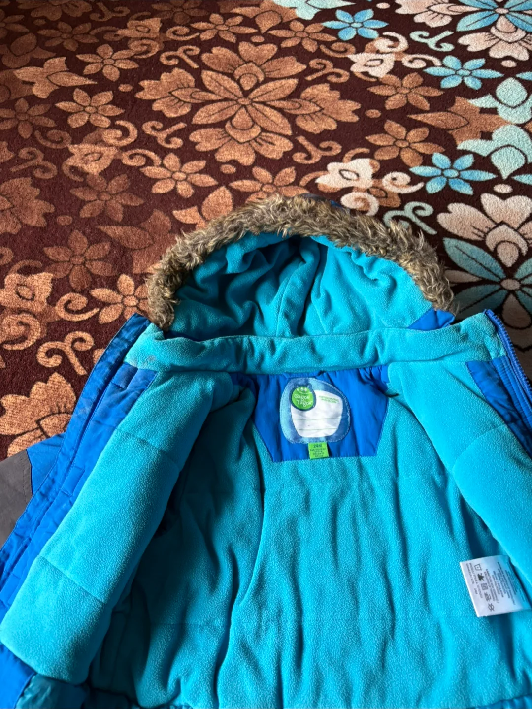 Kids' Blue Winter Jacket (Size 24 Months) image indicator(3)