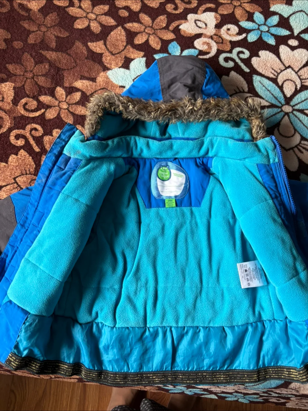 Kids' Blue Winter Jacket (Size 24 Months) image indicator(2)