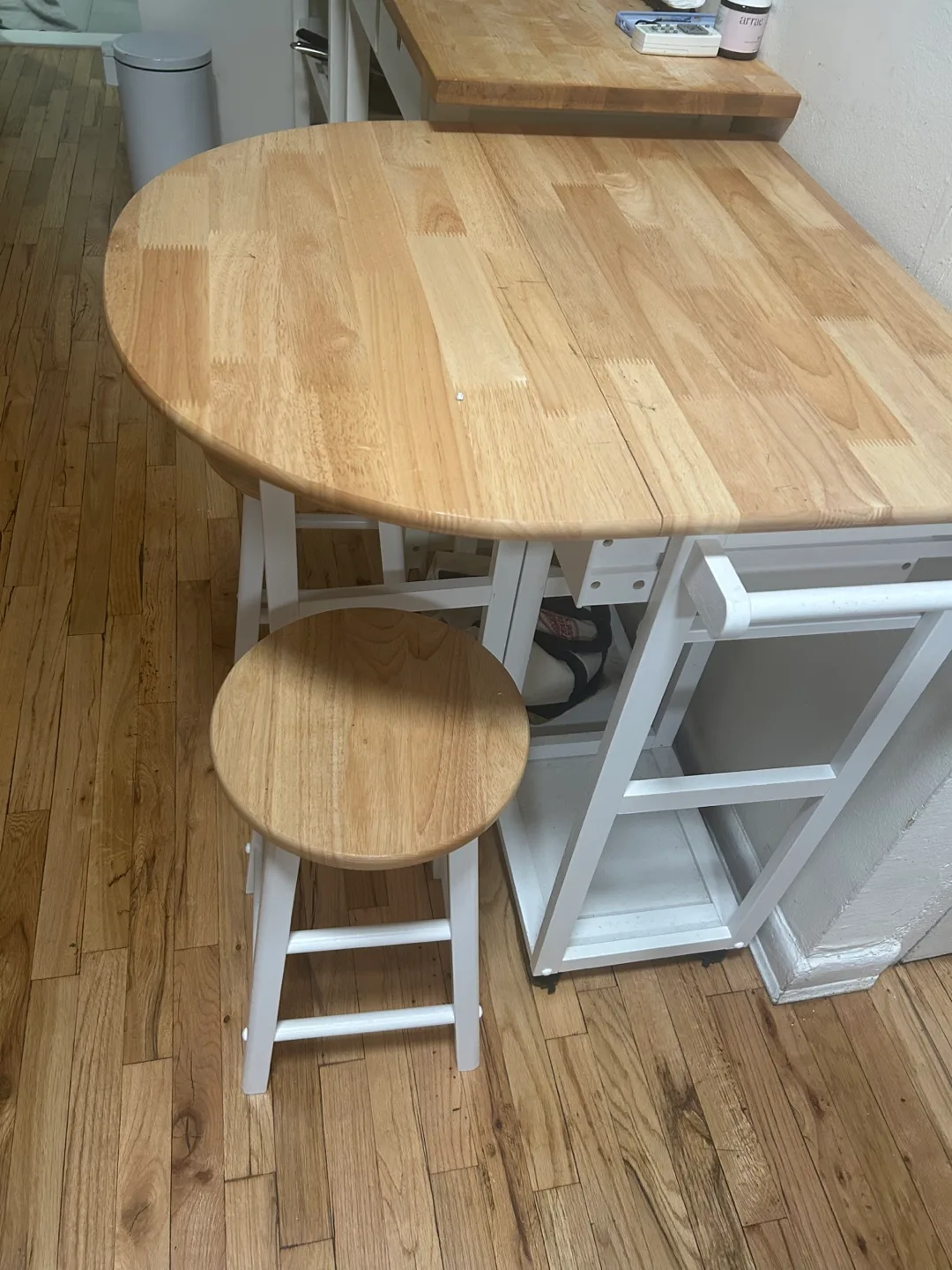 Drop Leaf Table with 2 Stools thumbnail