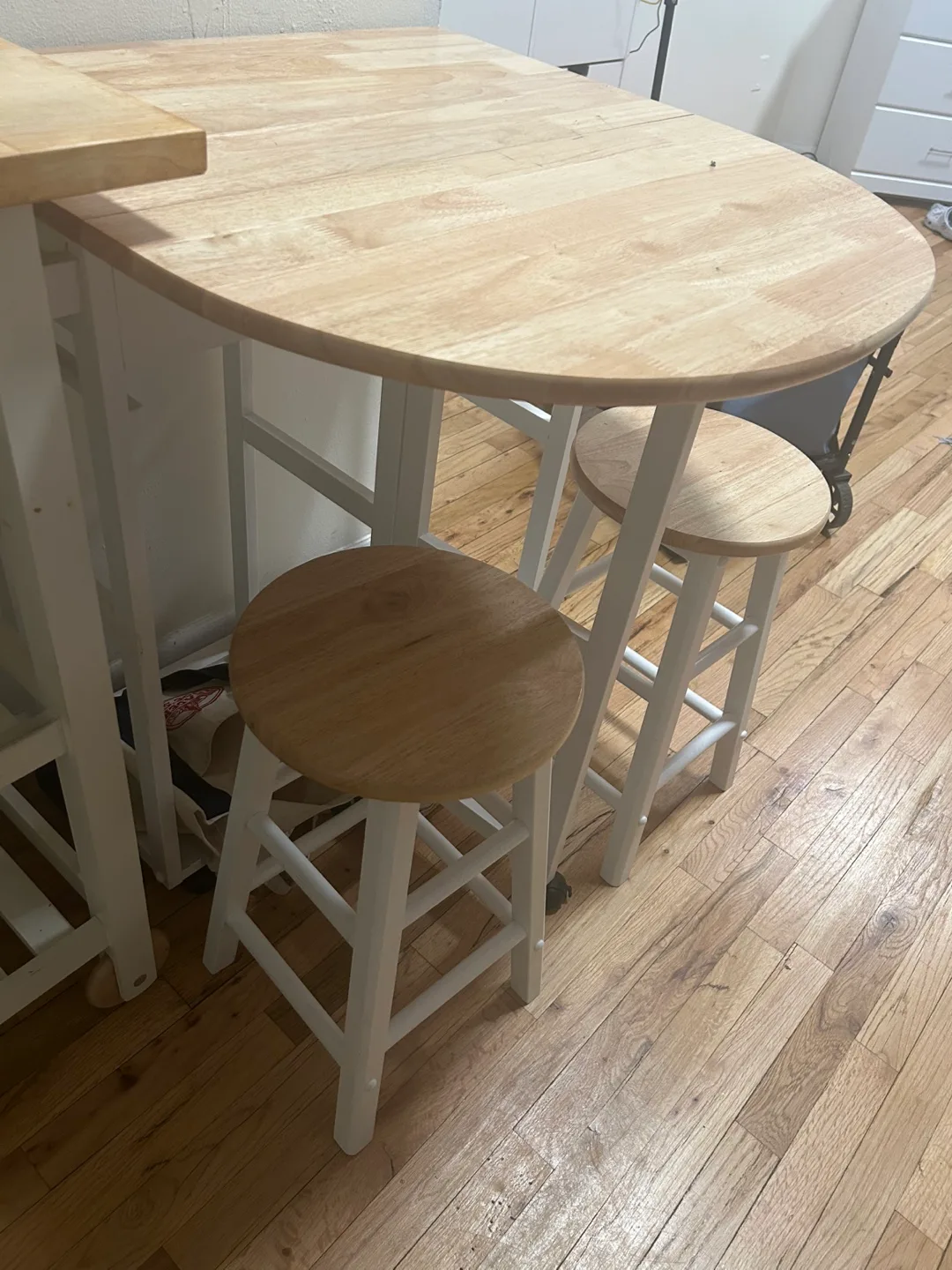 Drop Leaf Table with 2 Stools image indicator(2)