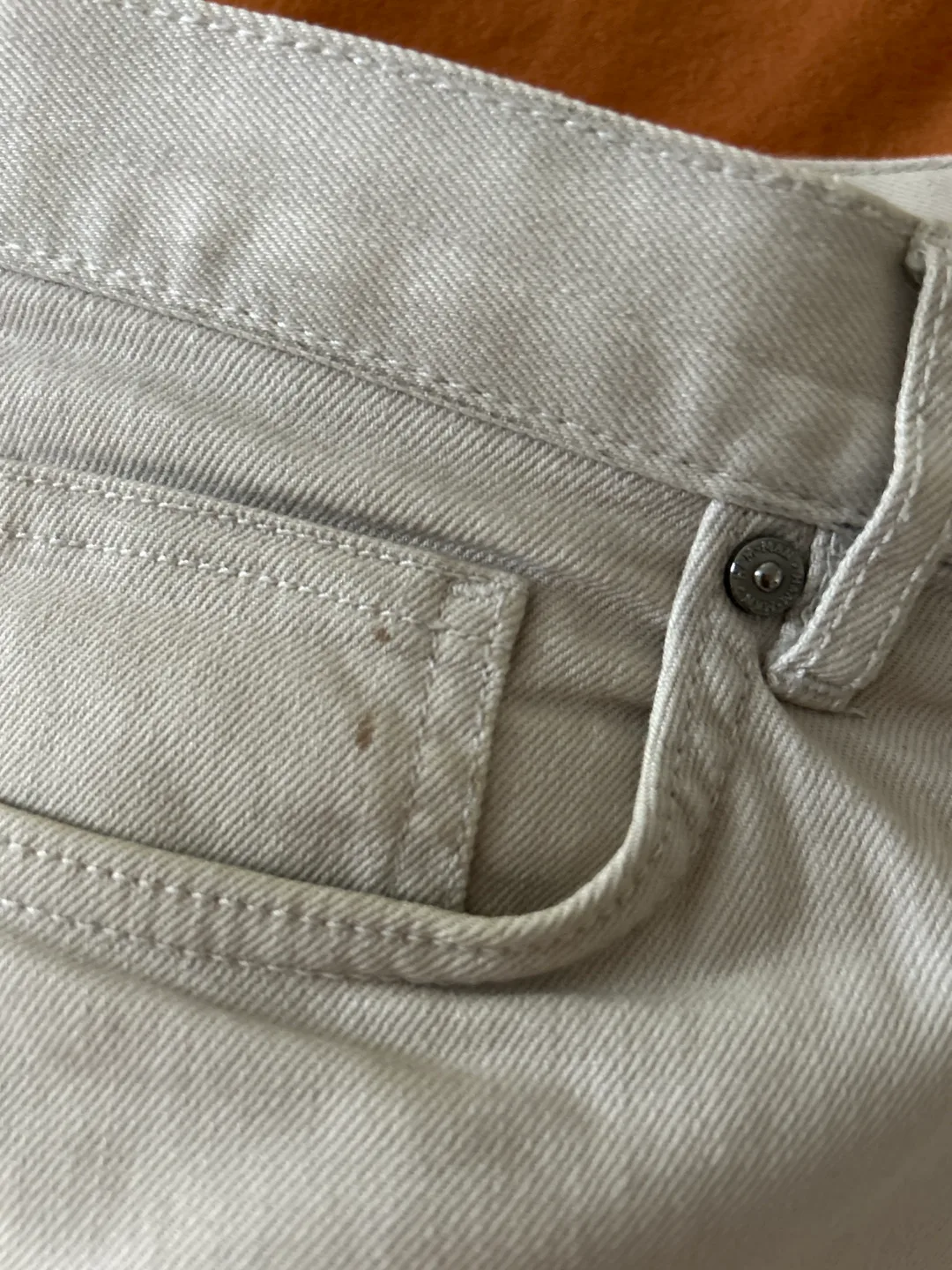 H&M Skinny Fit Beige Pants - Size US 32 image indicator(3)