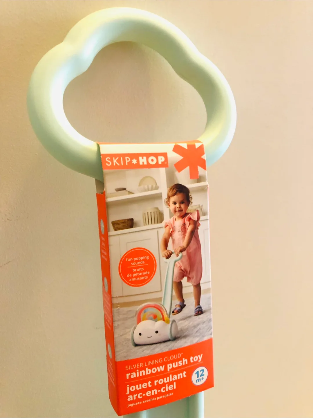 🇨🇦NEW Skip Hop Silver Lining Cloud Rainbow Push Toy thumbnail