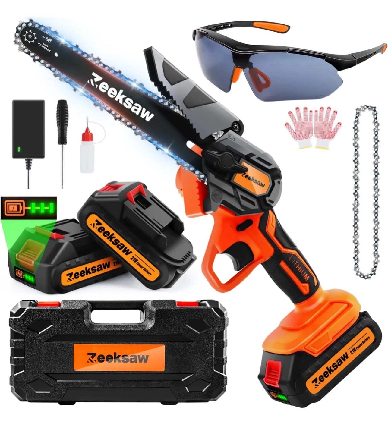 Zeeksaw Mini Chainsaw - 6-inch, Cordless thumbnail