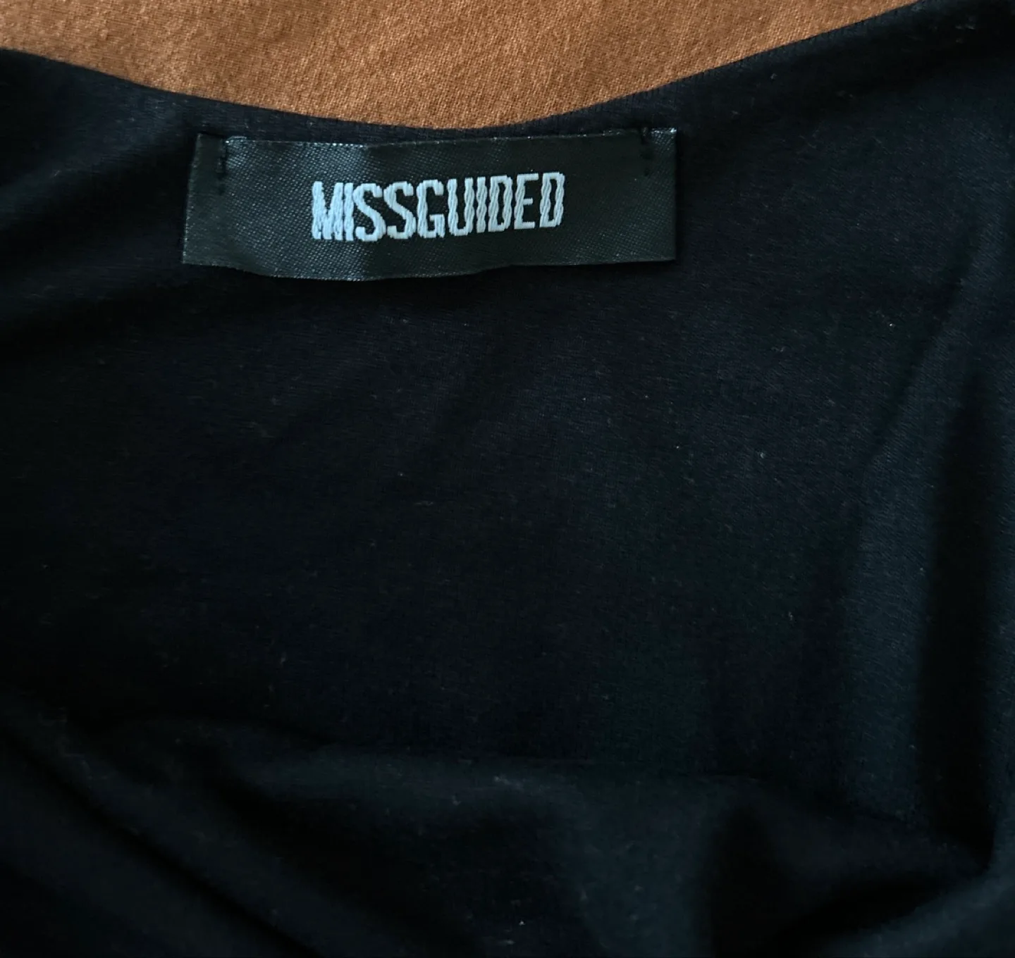 Missguided Black Plunge Cami Dress image indicator(3)