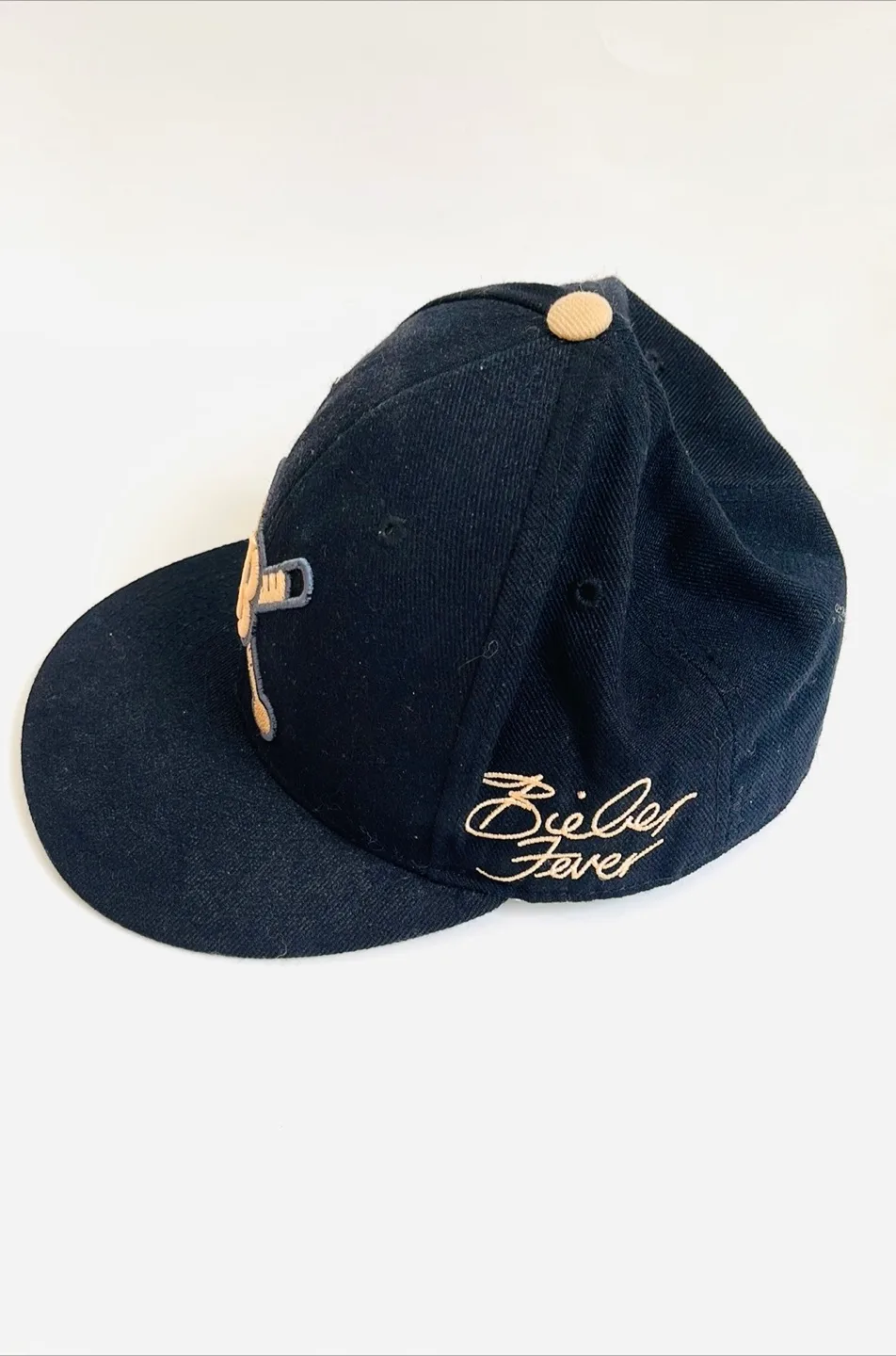 Bieber Fever Black Baseball Cap thumbnail