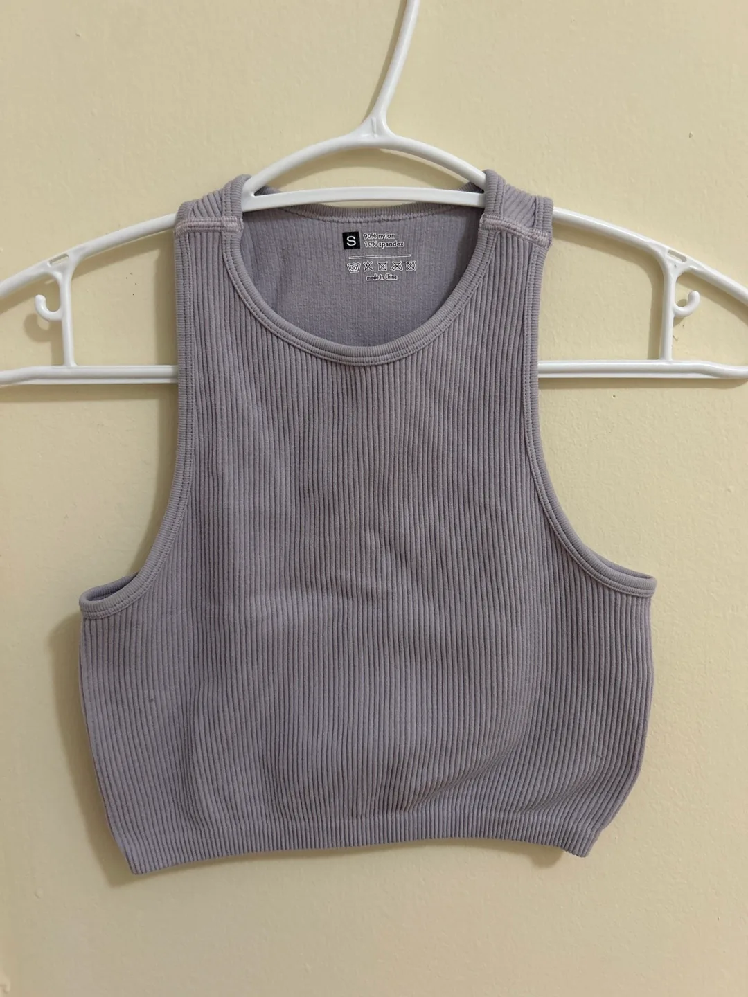 Lilac Ribbed Tank Top - Size Small image indicator(2)