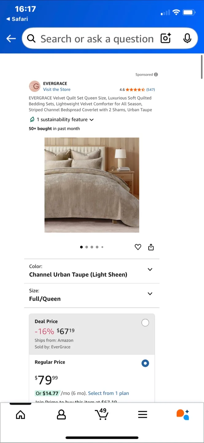 EVERGRACE Luxurious Soft Bedding Set Queen Size - New image indicator(8)