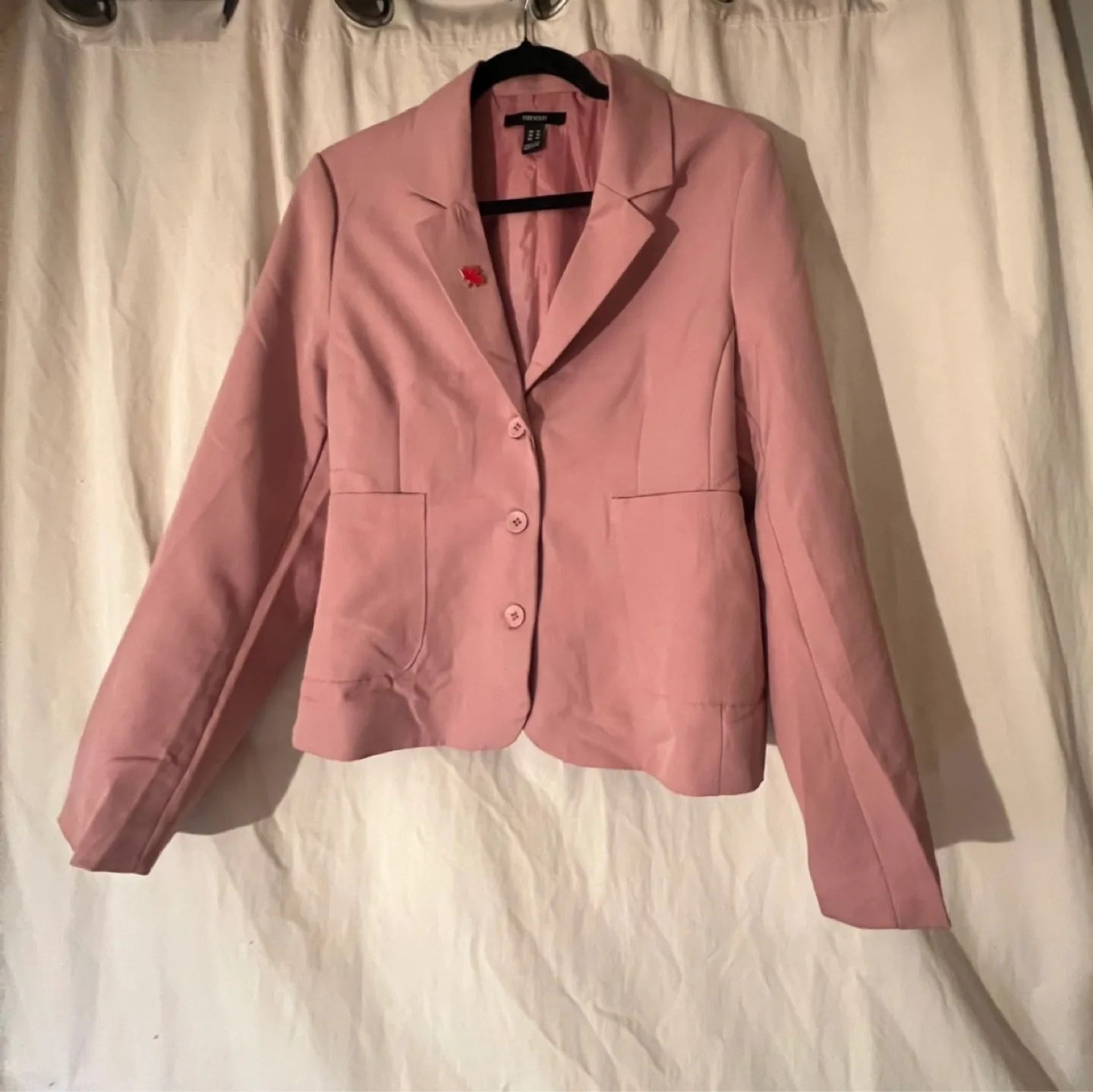 Forever 21 Pink Blazer - Size XL thumbnail