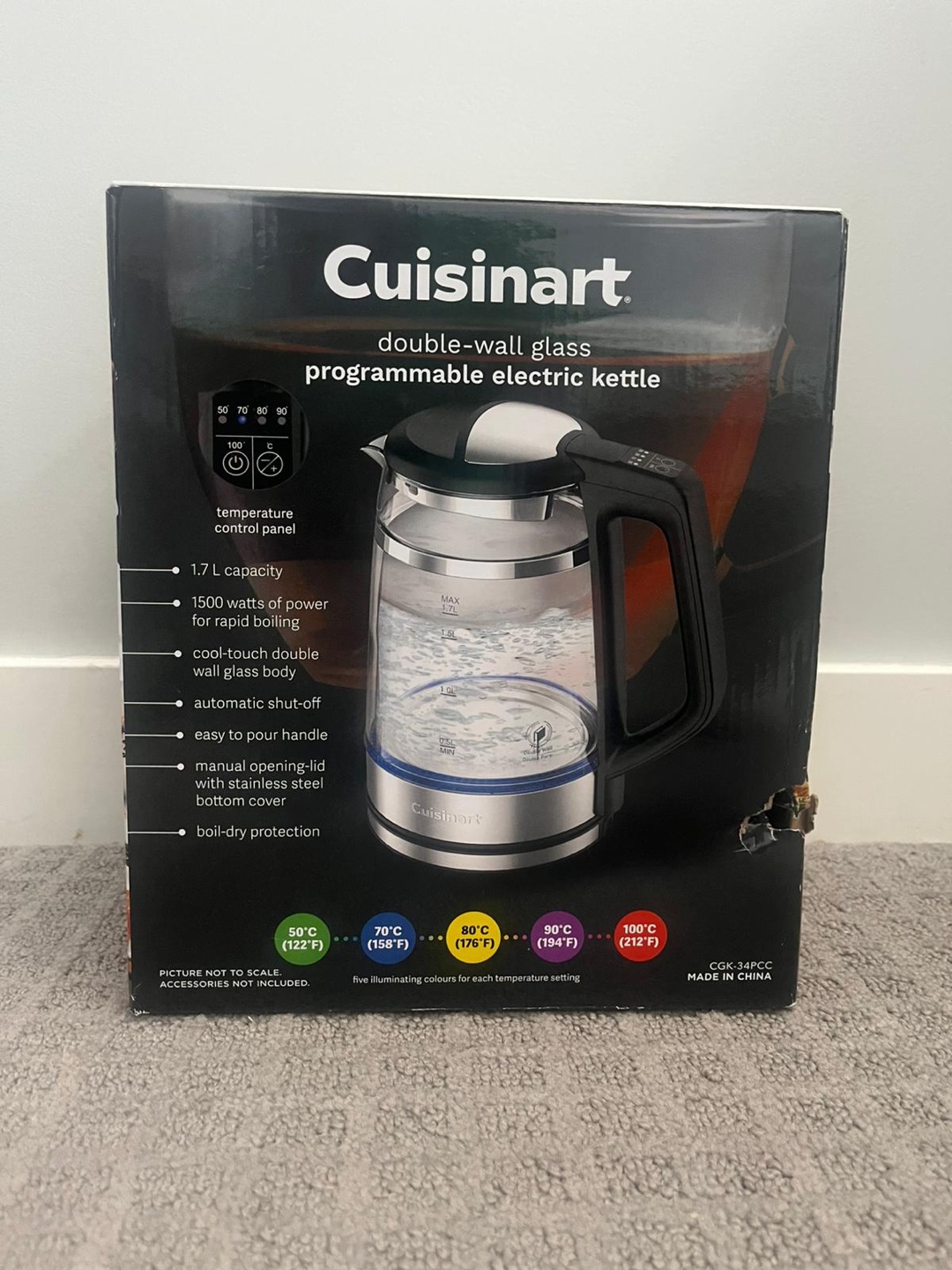 Cuisinart Double-Wall Glass Electric Kettle - photo 2
