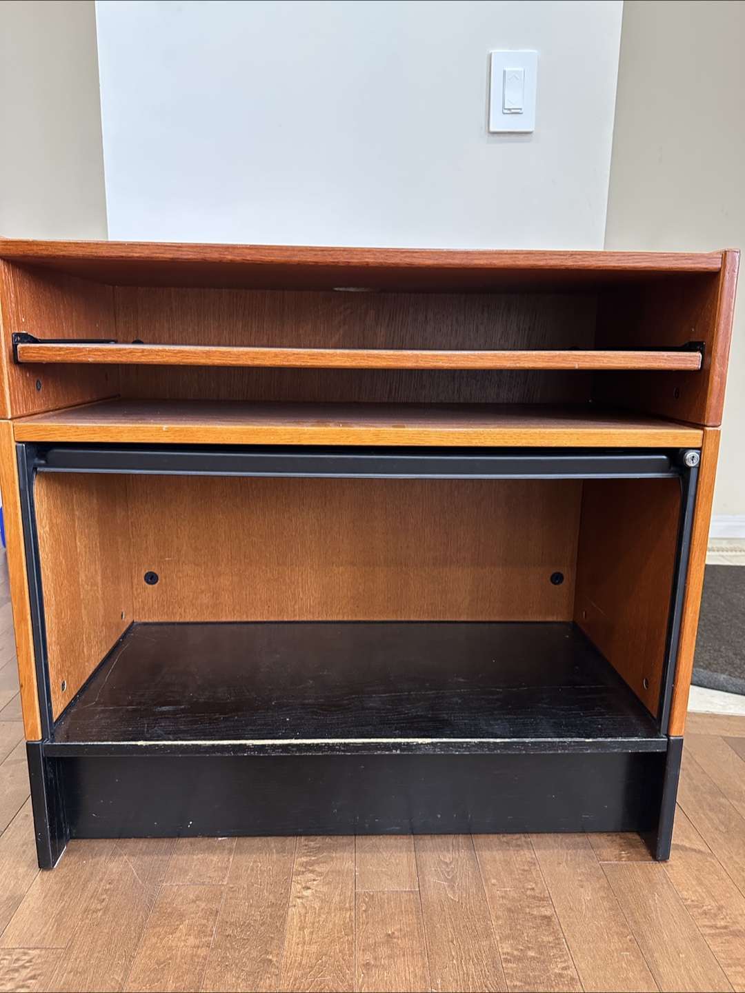 Compact Wooden Desk w/ Storage & Tray - photo 3