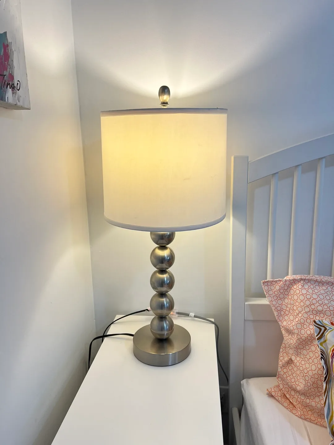 Silver Ball Accent Table Lamp thumbnail