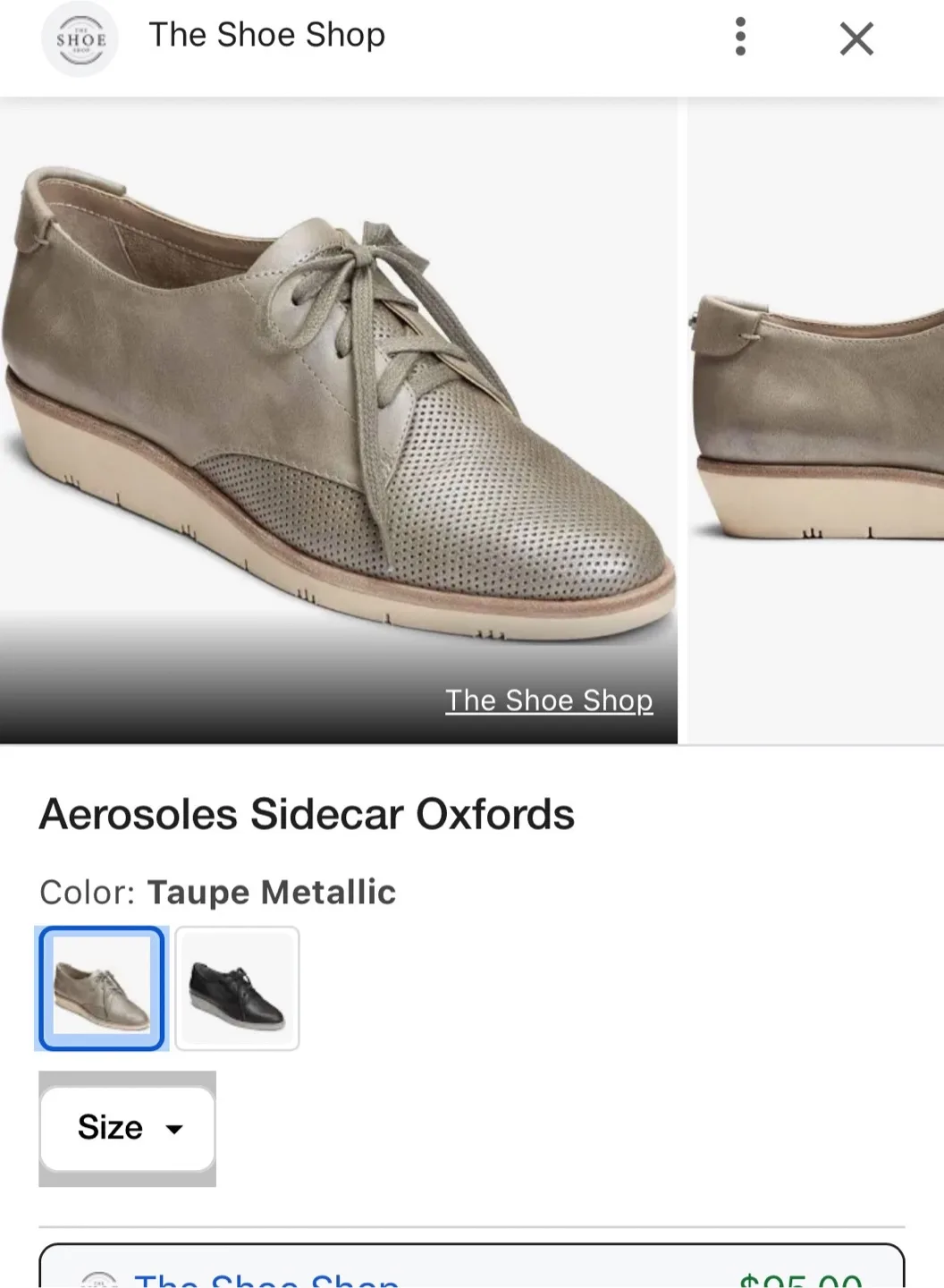 Aerosoles Sidecar Oxfords - Size 9.5 US image indicator(2)
