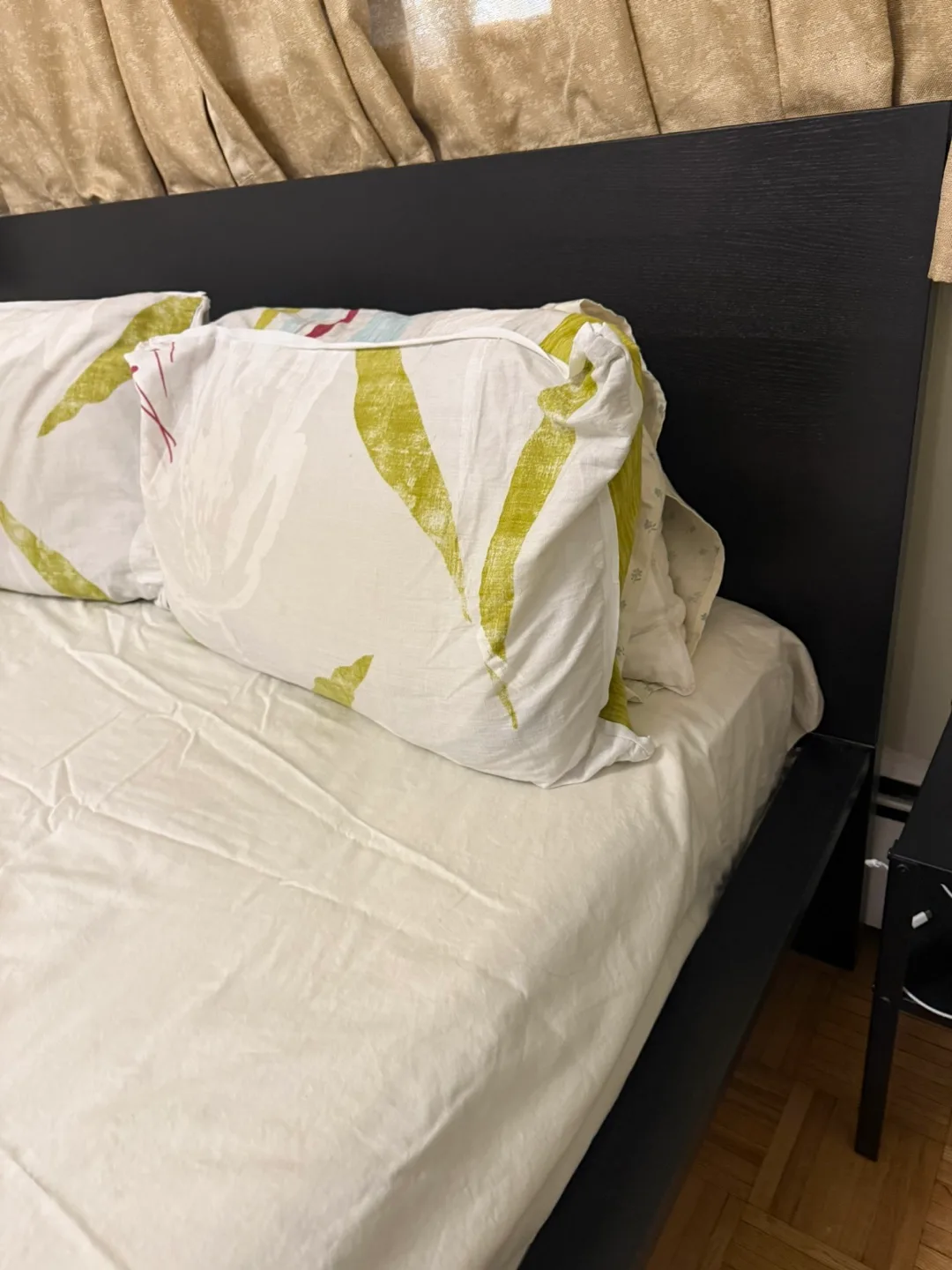 IKEA Malm Queen Bed Frame – Black-Brown – Used image indicator(2)