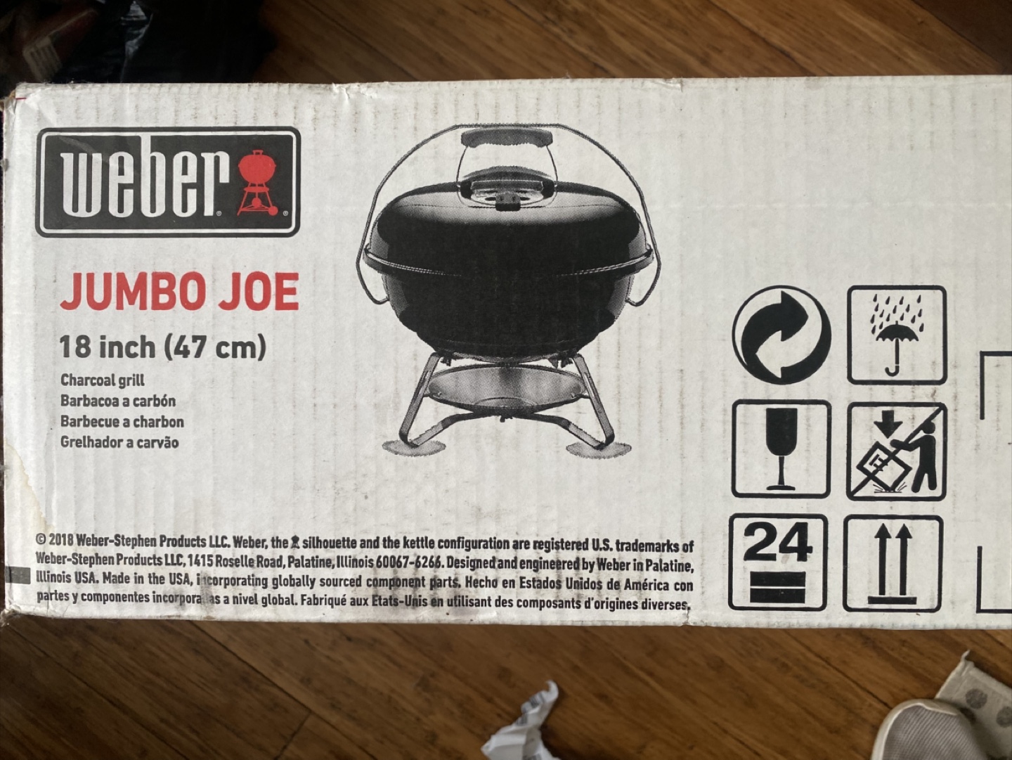 Weber Jumbo Joe Charcoal Grill 18 inch UNOPENED - photo 4