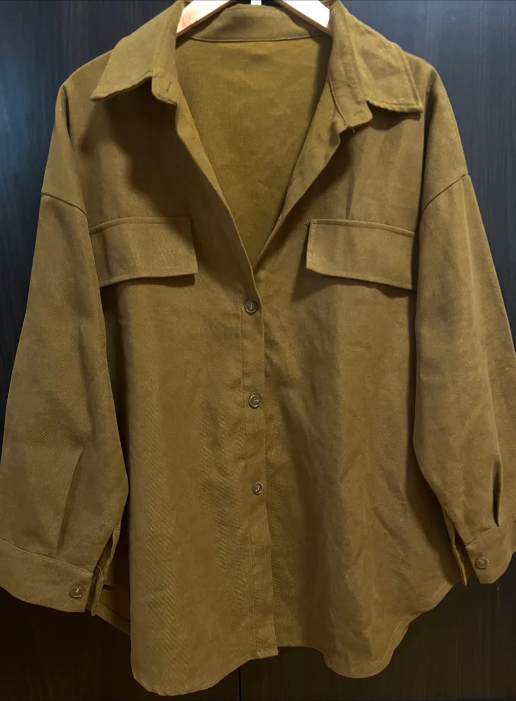 Womens Brown Button Front Blouse thumbnail