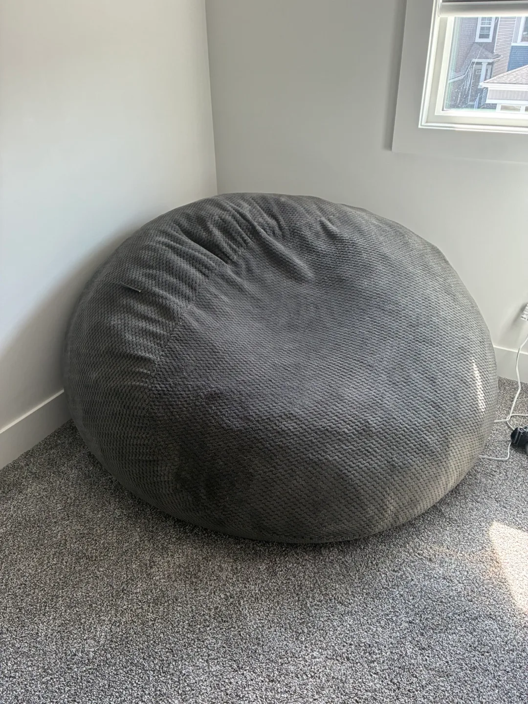 Lounge & Co. Grey Beanbag Chair thumbnail