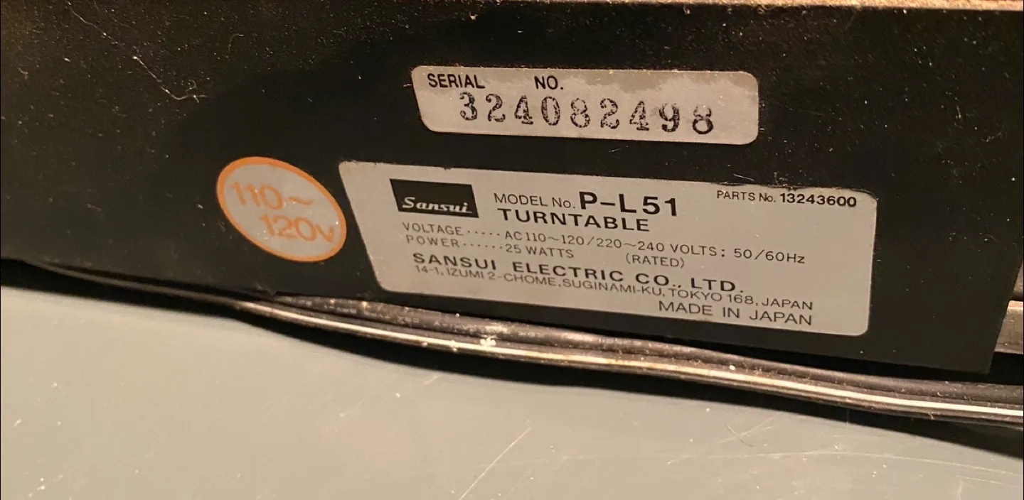 Sansui P-L51 Linear Tracking Turntable image indicator(5)