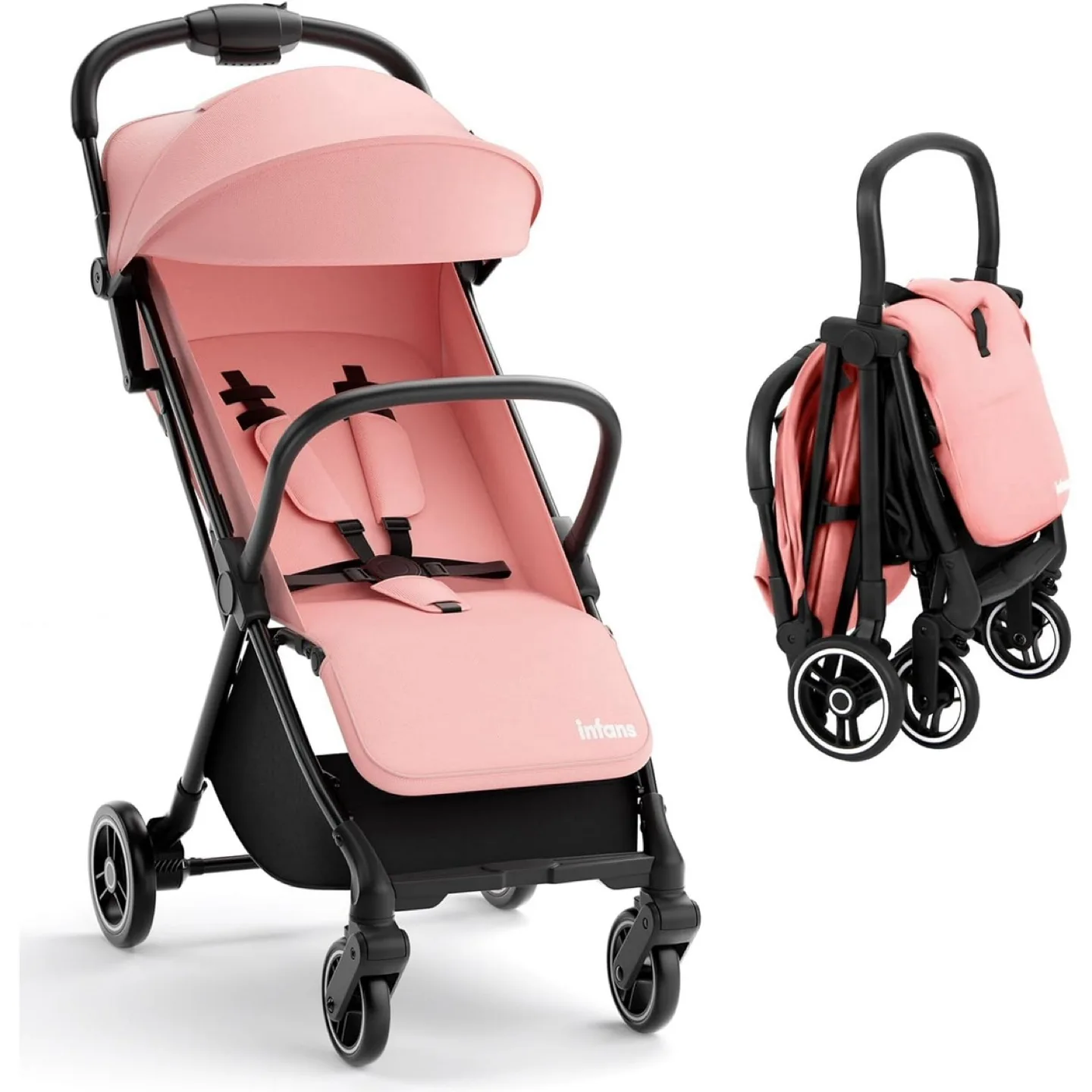 INFANS Lightweight Baby Stroller,easy Fold for Airplane thumbnail