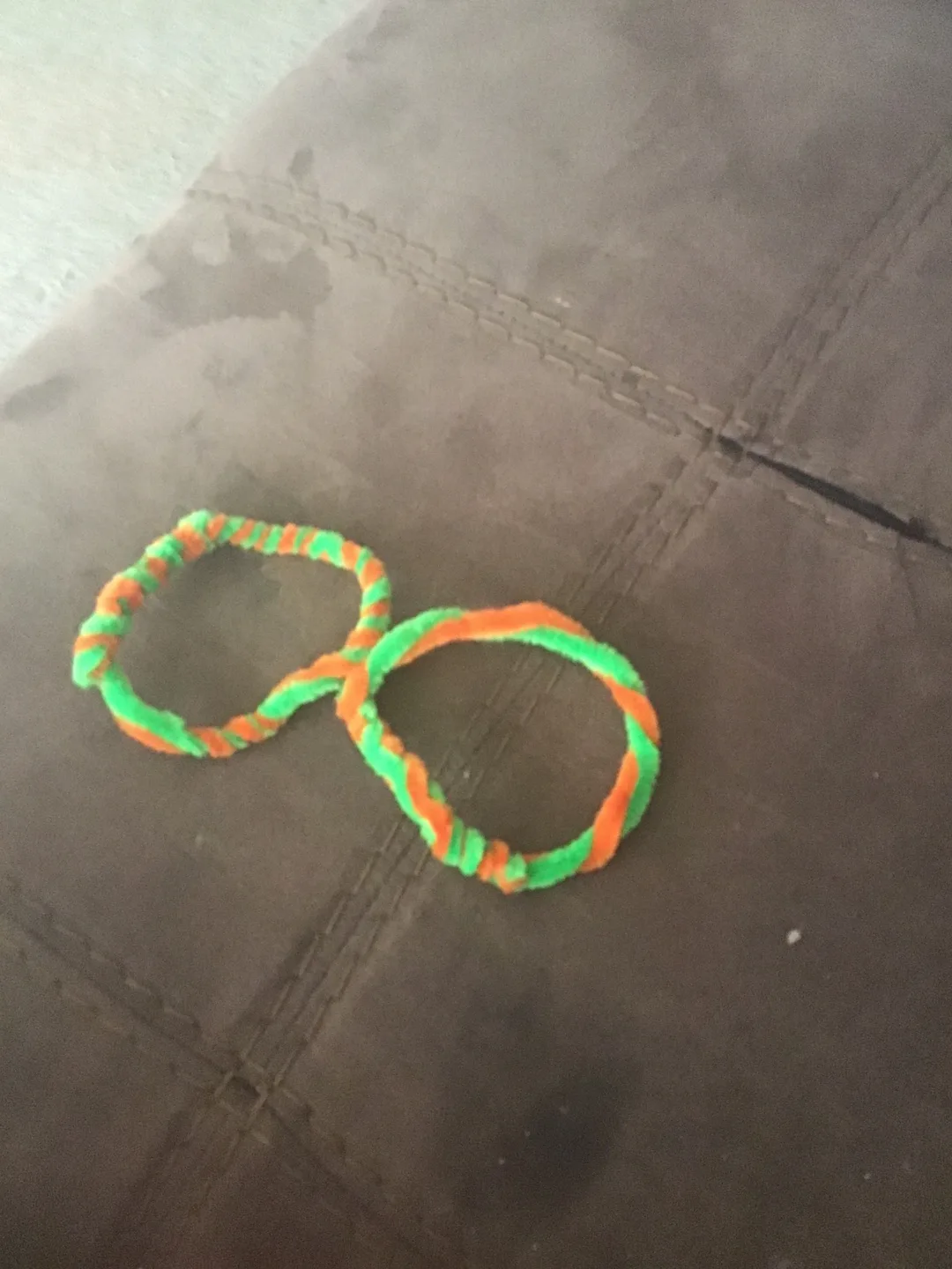 Handmade Green & Orange Bracelet thumbnail