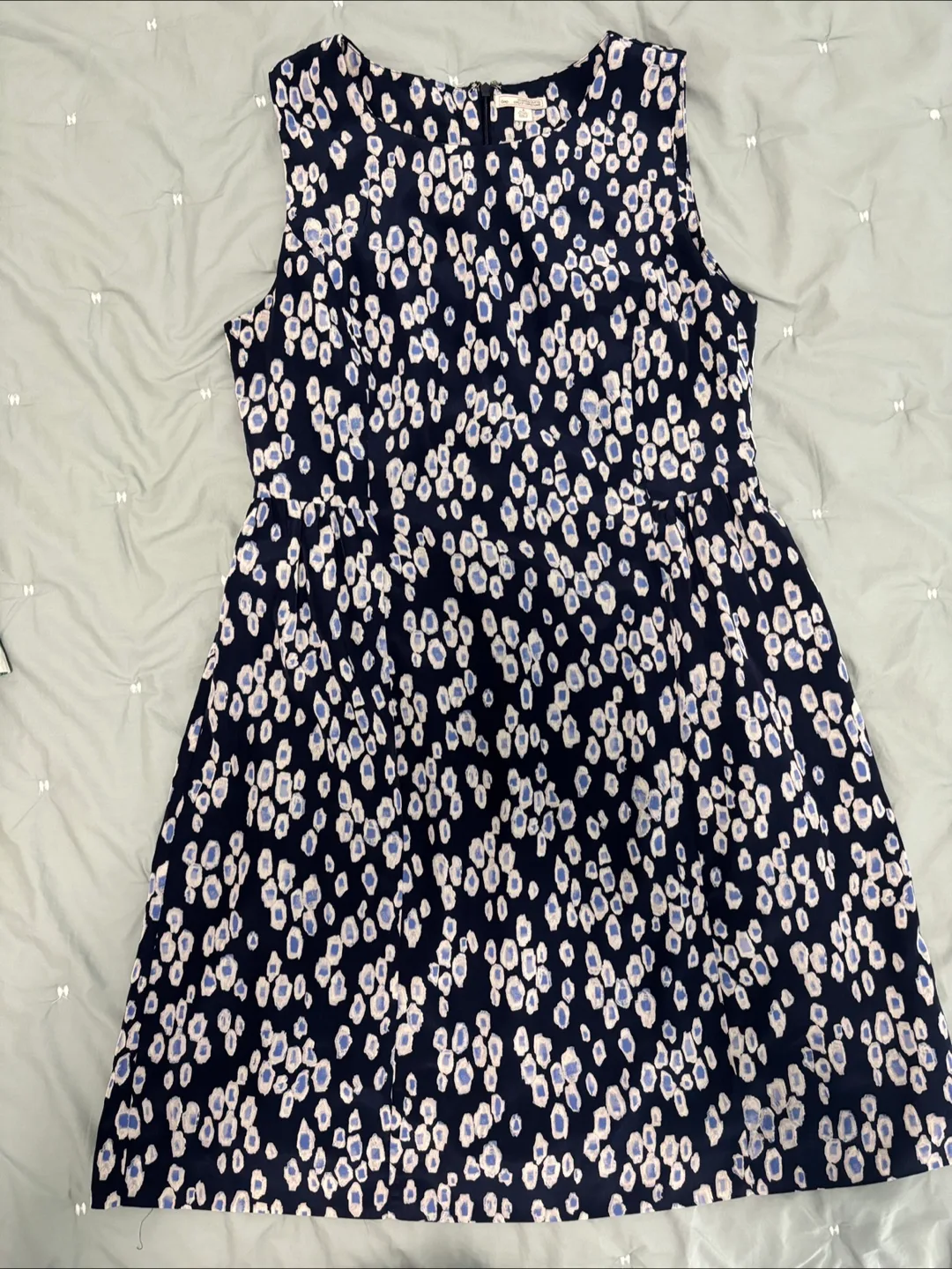 GAP Women's Fit & Flare Lined Blue Dress ~ 6 Petite🇨🇦 thumbnail