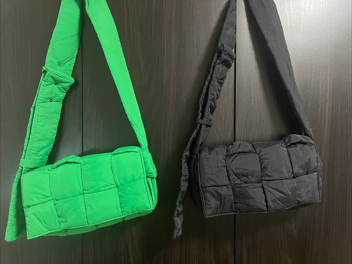 Nylon Woven Square Crossbody Bag thumbnail