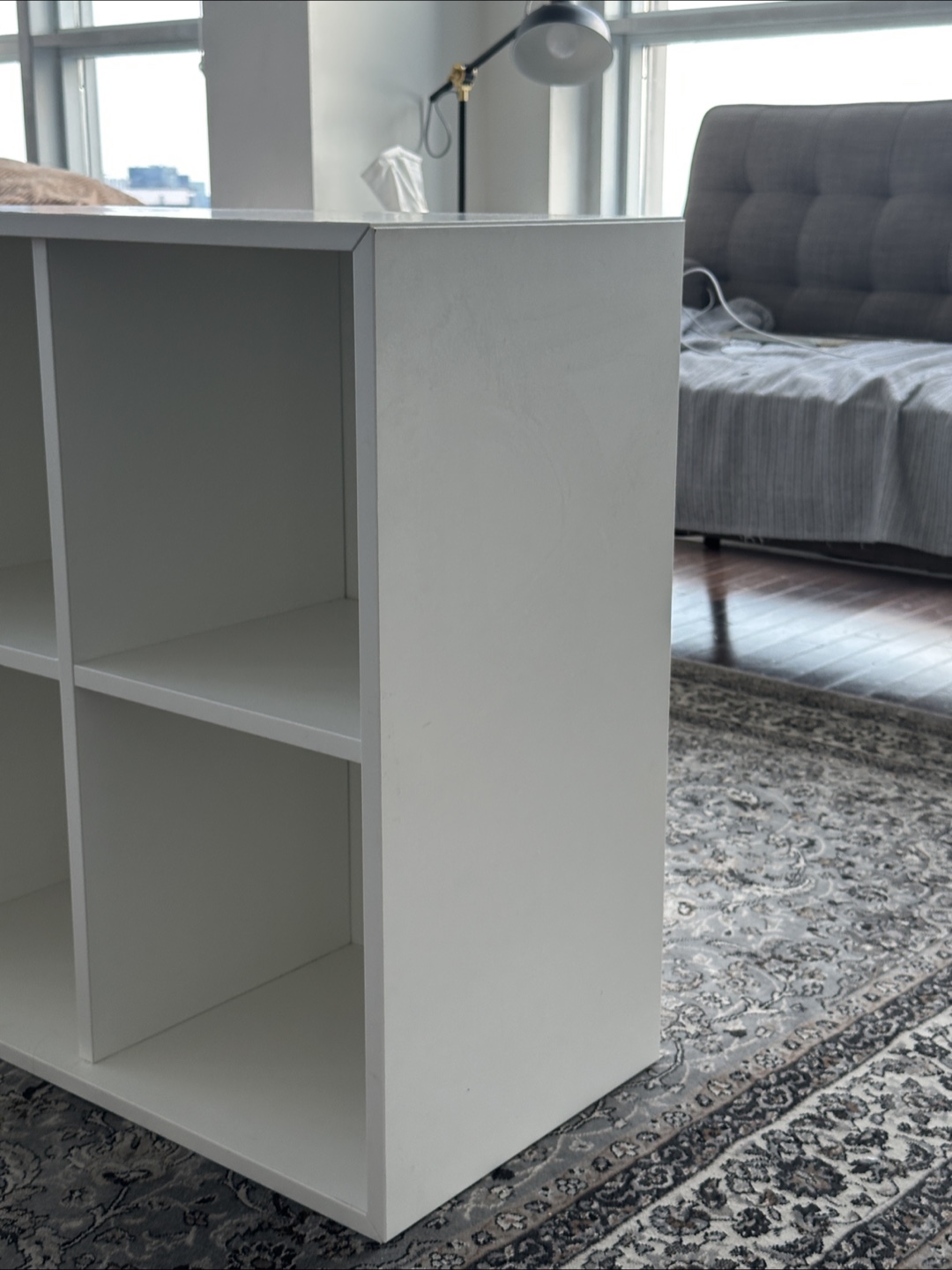 White 4-Cube Storage Shelf - photo 4