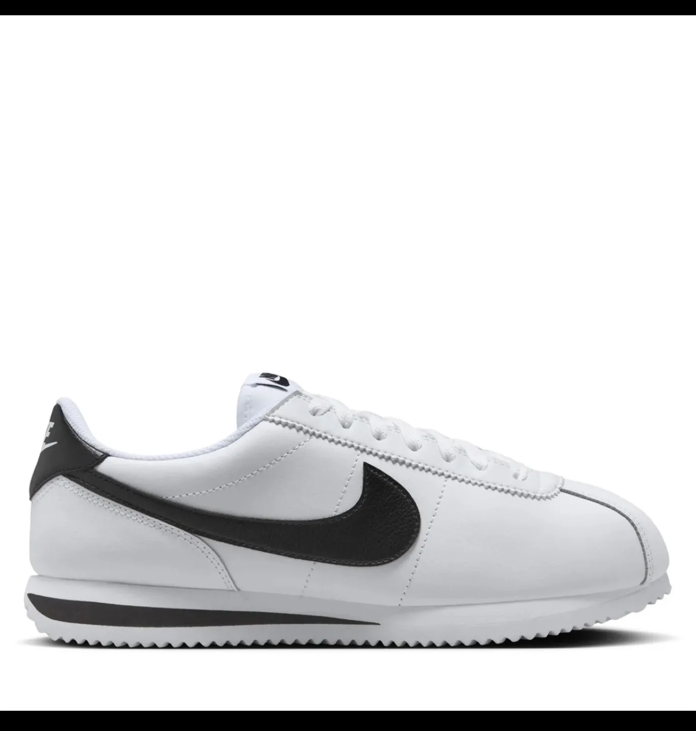 Nike Cortez Basic White/Black Shoes image indicator(2)