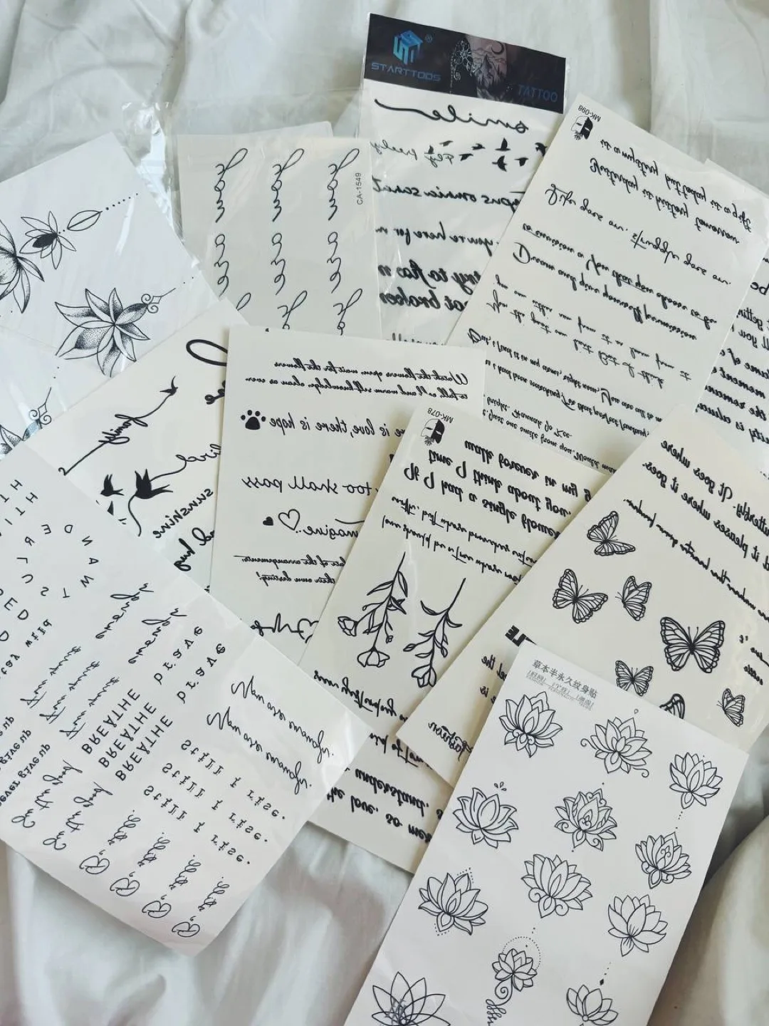Temporary Tattoo Set - Variety Pack (bundle,40+ sheets) thumbnail