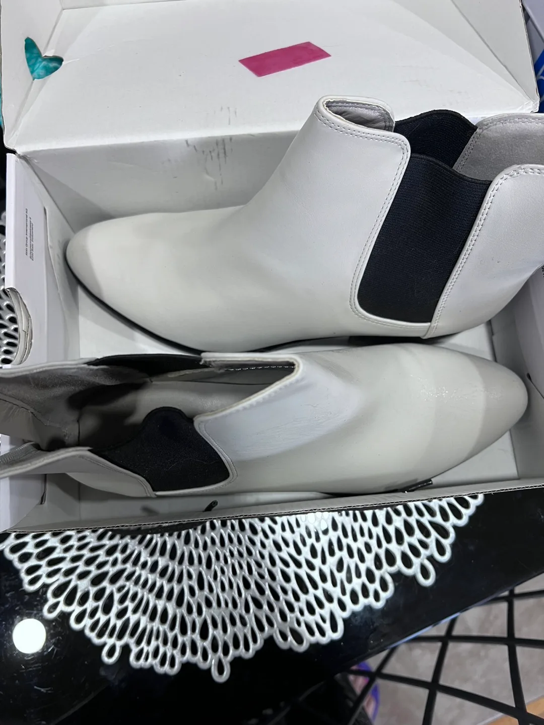 Esprit White Ankle Boots image indicator(3)