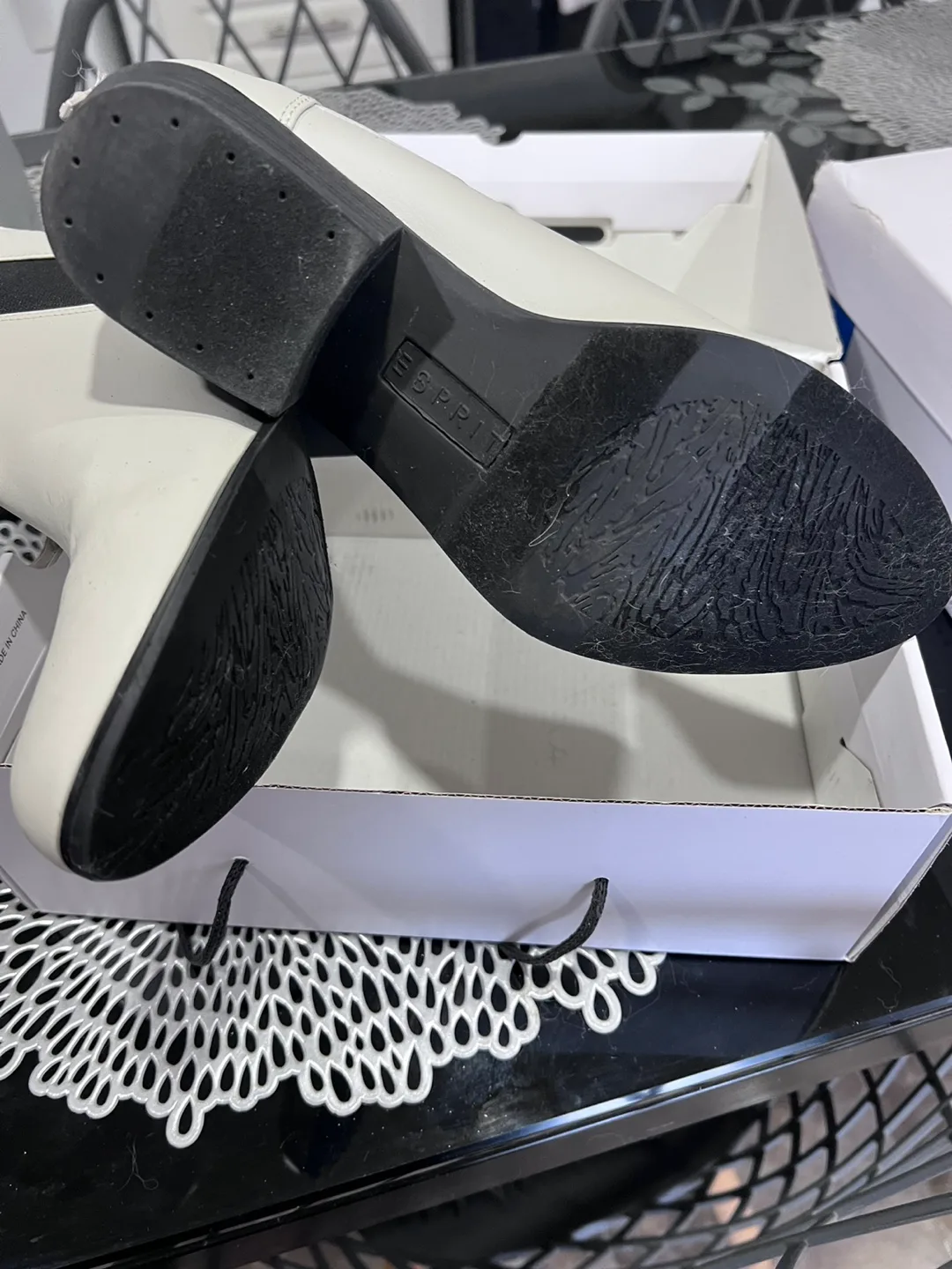 Esprit White Ankle Boots image indicator(4)