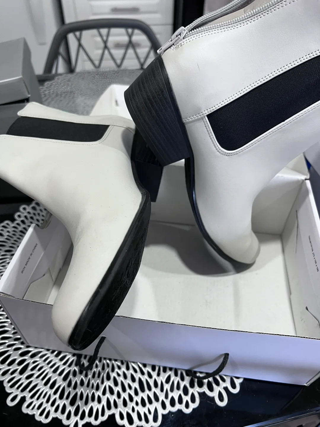 Esprit White Ankle Boots image indicator(5)