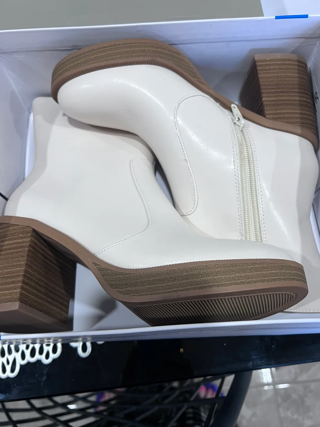 White Ankle Boots thumbnail