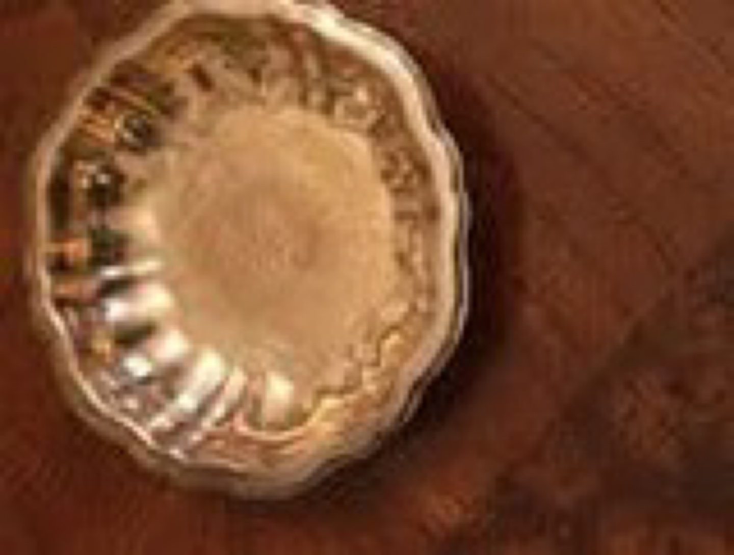 Silver plated serving tray
