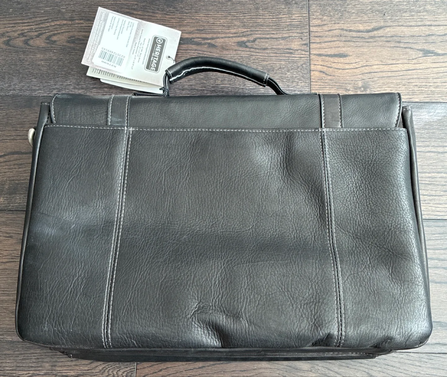 Heritage Black Leather Briefcase (Unused and with tags) 🇨🇦 image indicator(2)