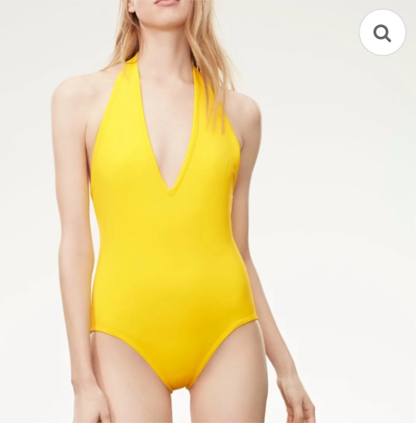 Aritzia Wilfred Halter Bodysuit Swimsuit Swimwear Top image indicator(3)