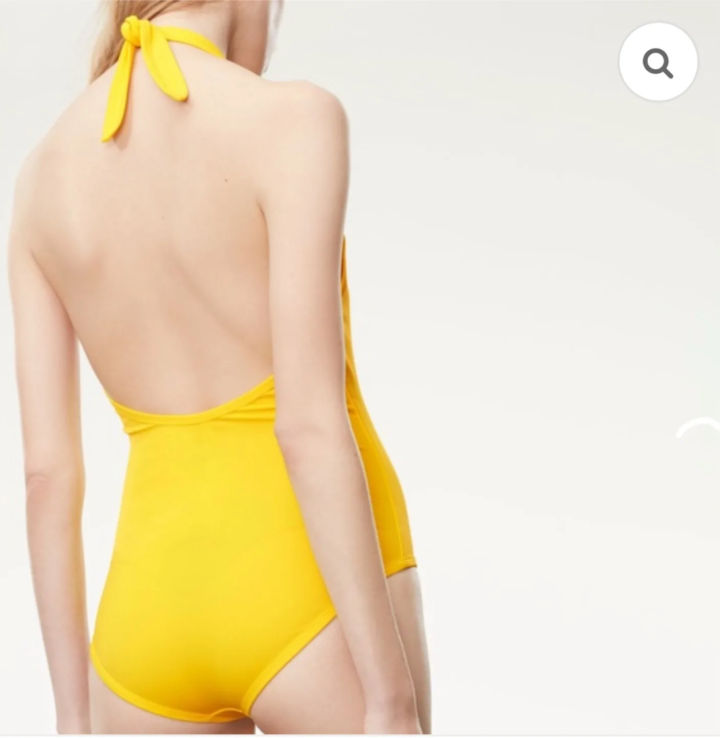 Aritzia Wilfred Halter Bodysuit Swimsuit Swimwear Top image indicator(4)