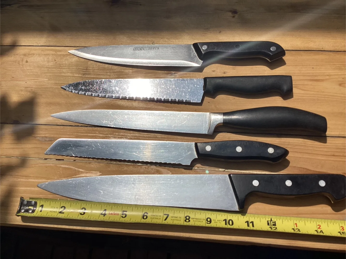 5 Vintage Kitchen Cutting Knives ! thumbnail