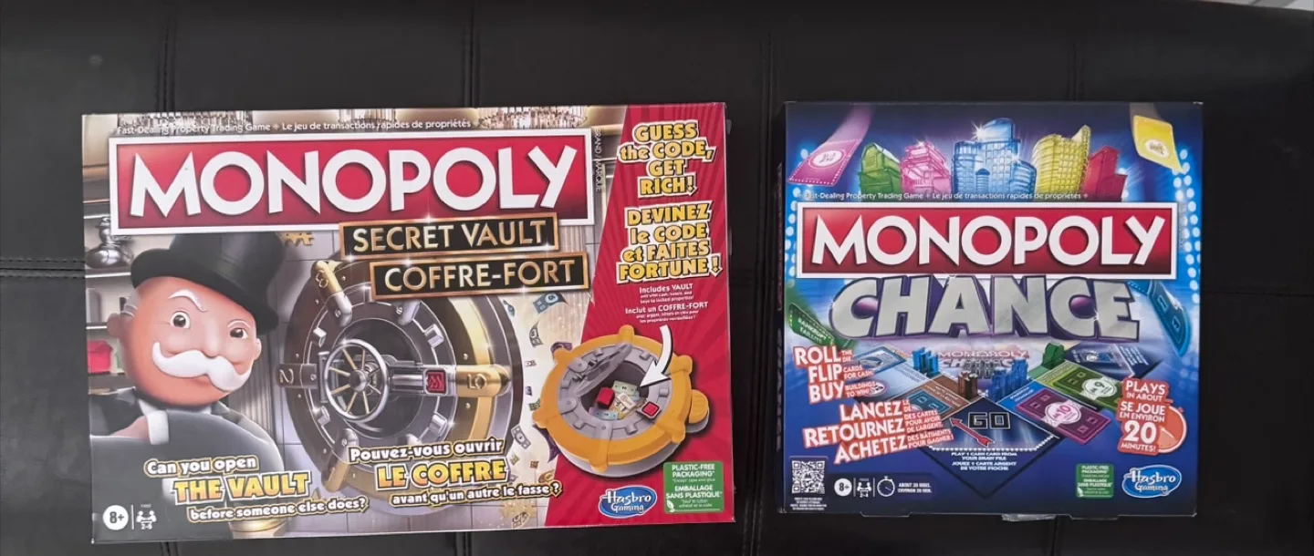 Monopoly Secret Vault & Chance Board Games thumbnail
