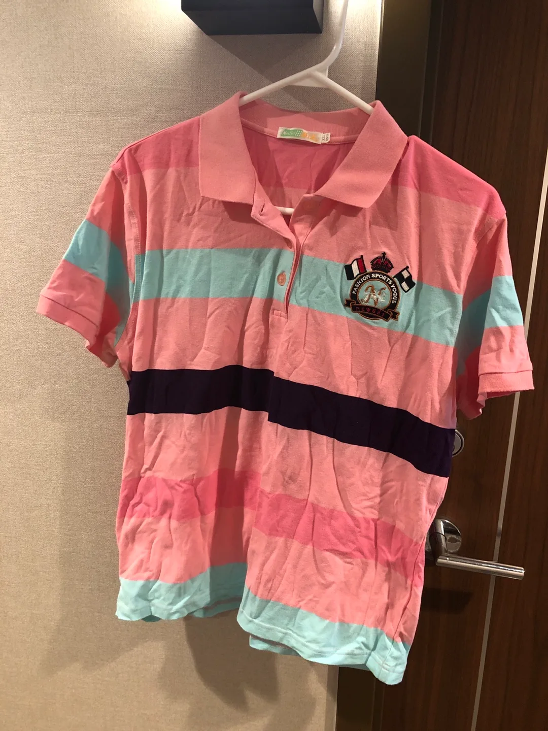 Striped Polo Shirt - Fashion Sports Vogue size M 🇨🇦 thumbnail