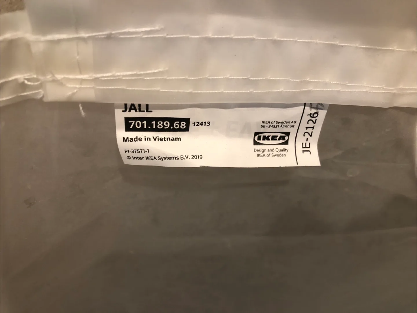 IKEA JE2126 JÄLL White Laundry Basket 🇨🇦 image indicator(2)
