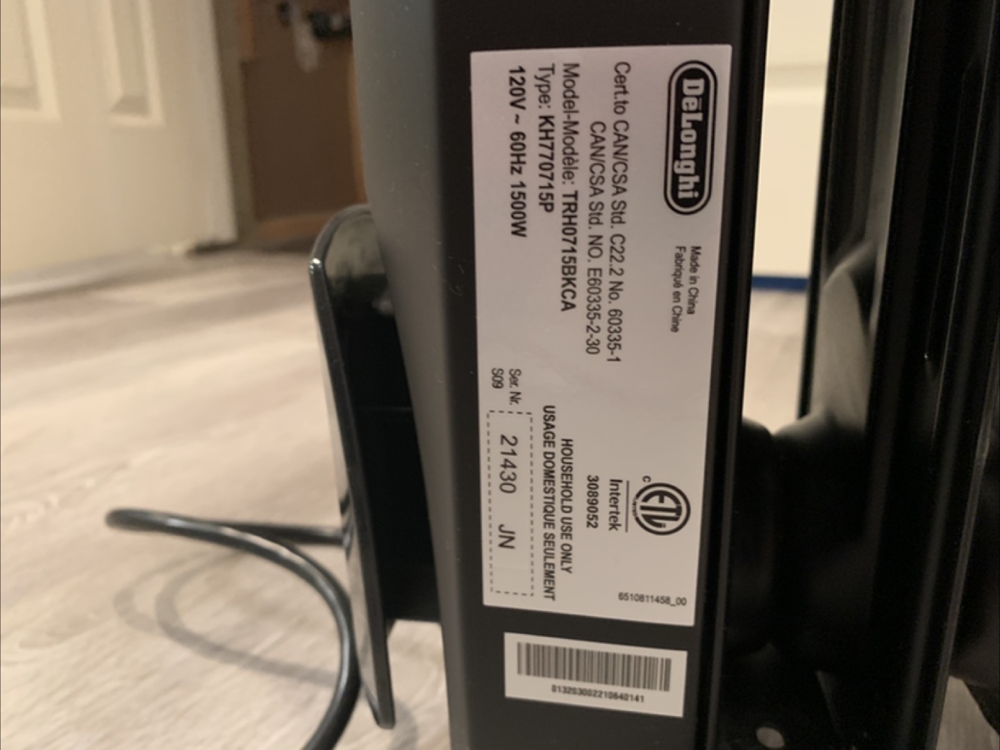 DeLonghi Oil-filled Space Heater - photo 4
