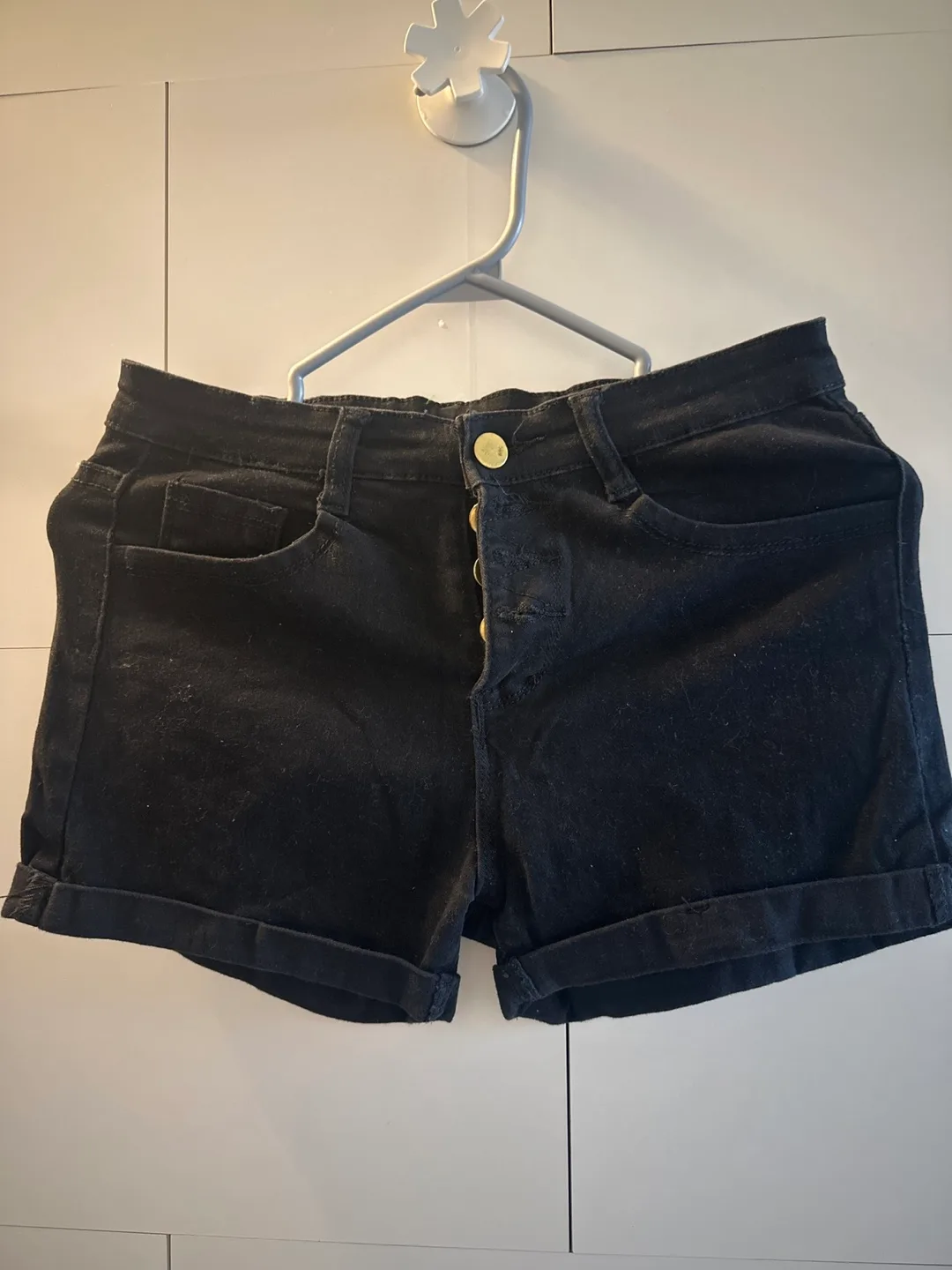 Black Denim Shorts thumbnail