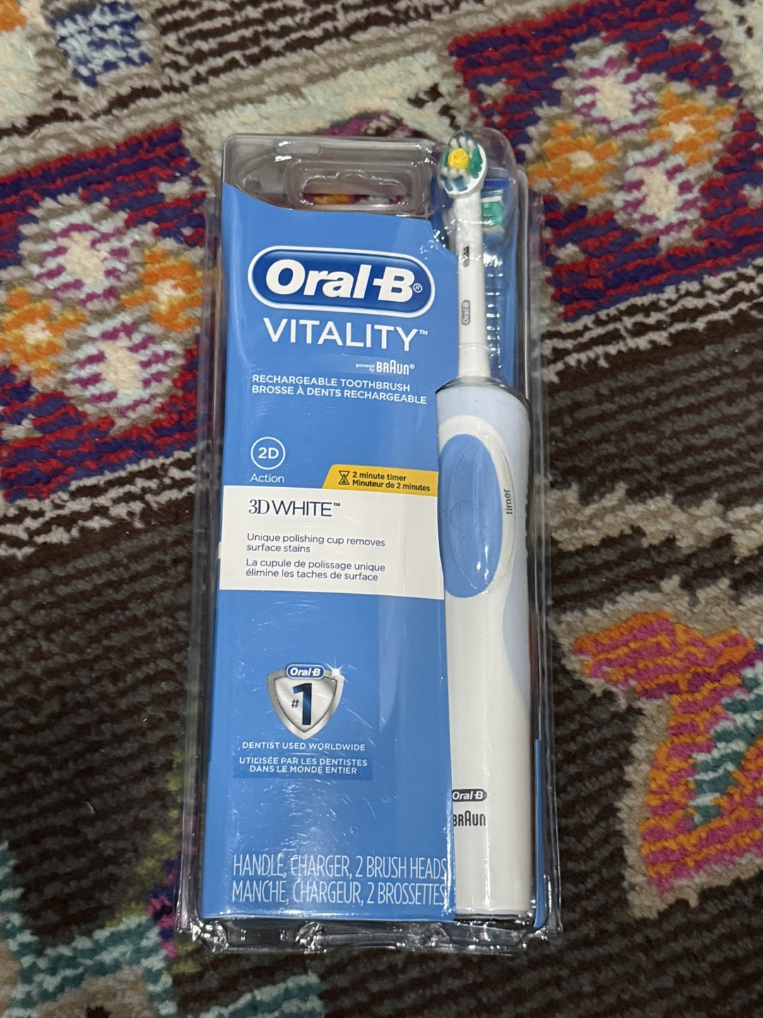 New Oral-B Vitality 3D White Rechargeable Toothbrush