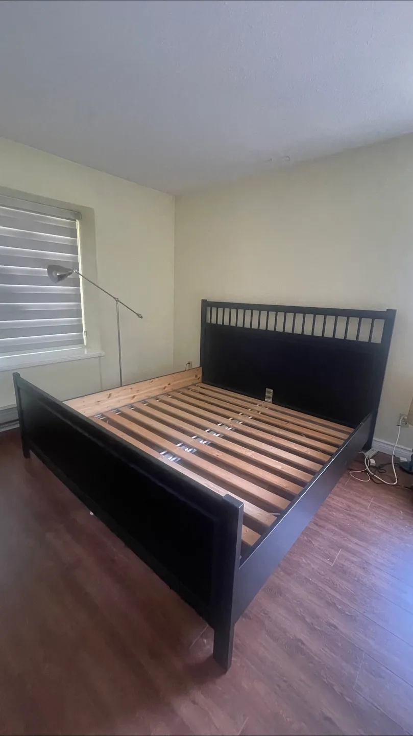 IKEA Black king size Bed Frame thumbnail